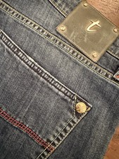 Tramarossa  jeans  W33 in denim di cotone stretch blu délavé. Leggere le misure!