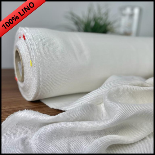 Tessuto 100 puro - lino, per