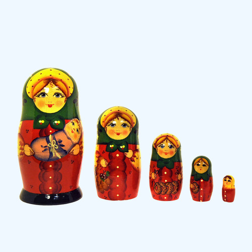 Matrioska con bebè posti - matrioska,