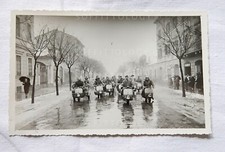 VECCHIA FOTO VESPA CLUB MILANO RADUNO CREMONA  MILANO 1951 VINTAGE VESPA D'EPOCA