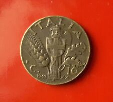 10 CENTESIMI 1942 ERRORE - SENZA FIRMA E CON SFOGLIATURA AL ROVESCIO [Q904]