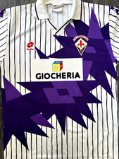 Lotto originale autentico ACF Fiorentina 1991/1992 maglia away uomo extra large