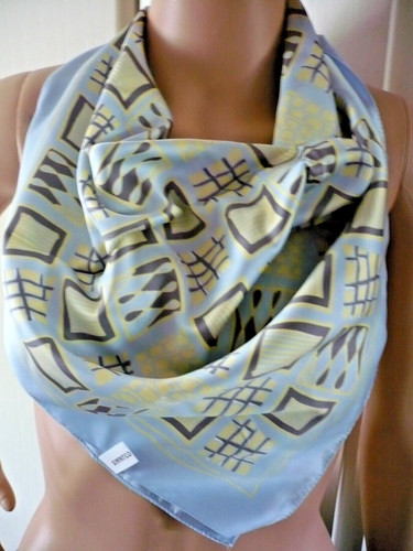 Seidiges tuch blau grau cm - tuch,