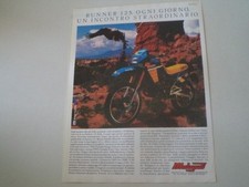 advertising Pubblicità 1987 MOTO MALAGUTI RUNNER 125 RALLY YPVS