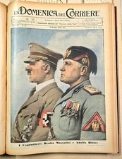 DOMENICA DEL CORRIERE 1938 ANNATA COMPLETA MUSSOLINI FASCISMO GUERRA