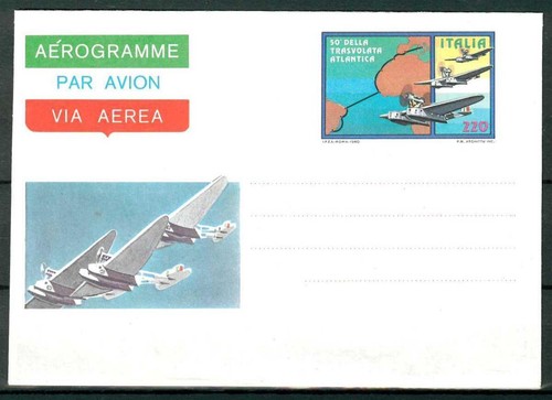 Italia rep aerogrammi - -,