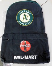 NUOVO zaino nero Oakland Athletics A's ~ Coca-Cola Wal-Mart