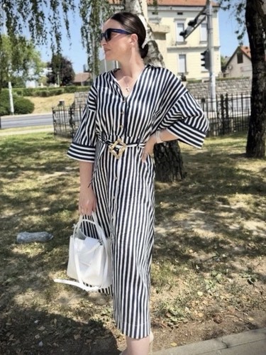 Abito donna zara righe - abito,