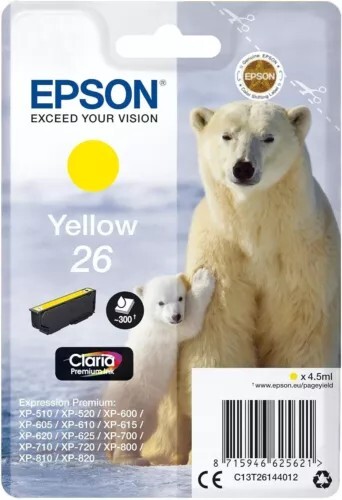 Epson cartuccia giallo - 26,