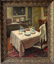 Quadro a Olio Antico Interno