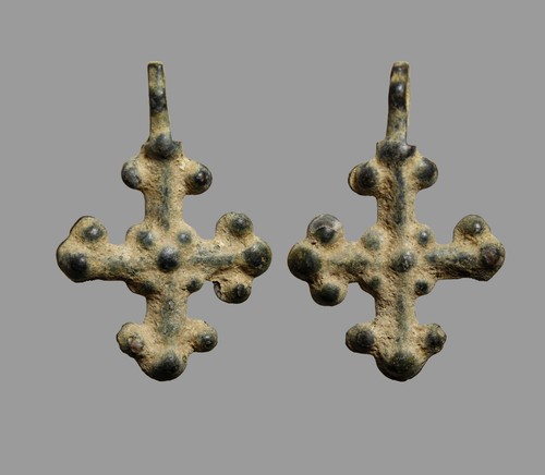 Ciondolo croce templare - ciondolo, bronzo