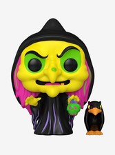 Funko Pop! Disney: Biancaneve - Strega con corvo (BLKLT)(Exc), statuetta in vini