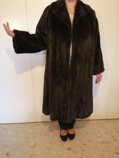 PELLICCIA DI VISONE Cappotto MADE IN ITALY MANIFATTURA ARTIGIANALE DONNA 48/50
