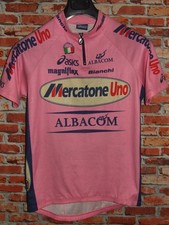 MERCATONE UNO ROSA ASICS MAGLIA BICI CICLISMO SHIRT MAILLOT CYCLISM tg. L