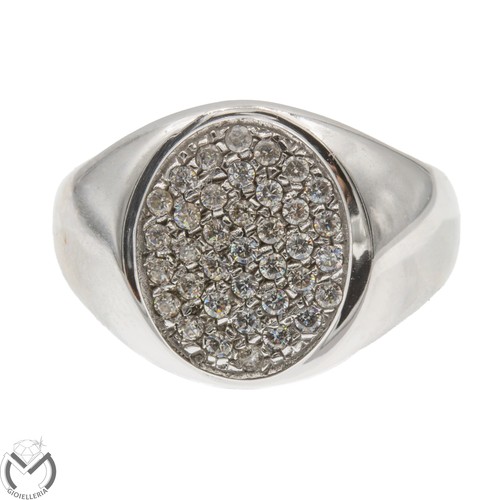 Anello oro bianco - 18, kt