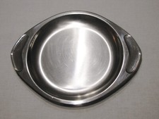 Vassoio tegamino piatto in acciaio superiore AMC classic 18/10 professionale