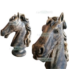 Testa di Cavallo in cemento marmo Bronzo cm 90 statua arredo interno esterno
