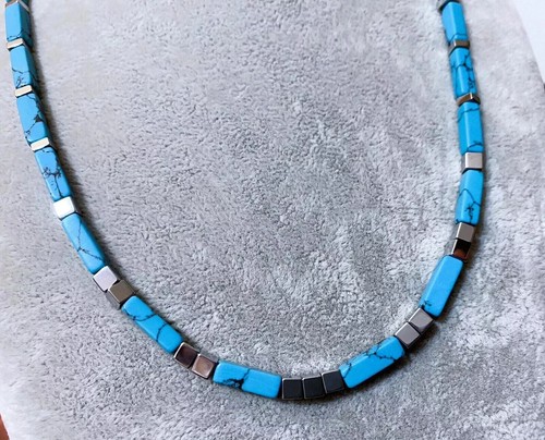 Collana girocollo uomo pietra - collana,