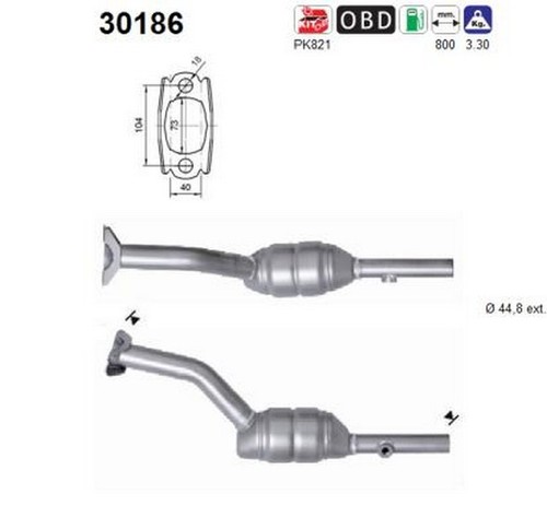 Cv catalizzatore per - 55, 75