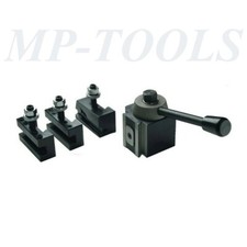 TORRETTA PORTAUTENSILI A CAMBIO RAPIDO CON 3 PORTAUTENSILI PER TORNIO 