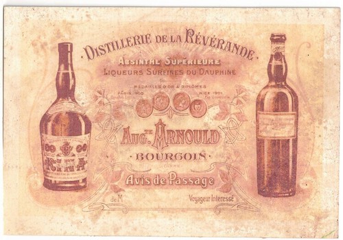 Ancien carton publicitaire