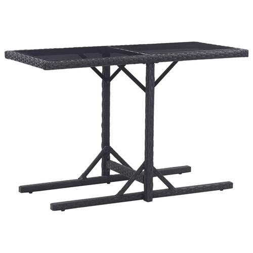 Garden table black - table, 110x53x72cm