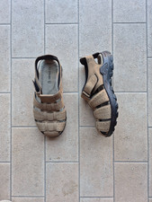 sandali uomo fly dinamic in pelle taglia 40 beige, nuovo mai usati 