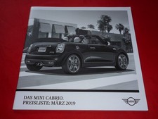 Listino prezzi MINI Cabrio F57