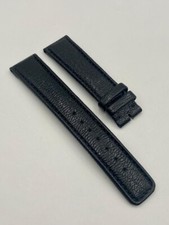 IWC BRACCIALE LEATHER CINTURINO PELLE NERA ANSA 20 MM USATO POCHISSIMO ORIGINALE