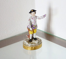 Statuina vintage in porcellana francese o tedesca no Capodimonte ceramica