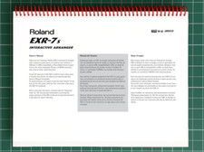 Roland EXR-7s — Manuale del
