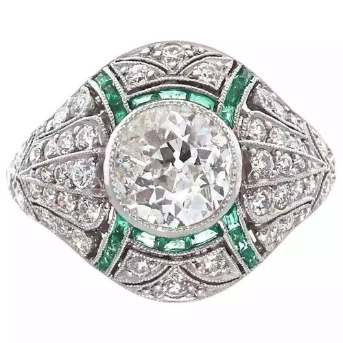 Art deco 2ct round lab - round, created