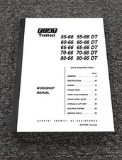 Fiat Trattori 55-66DT 60-66DT 65-66DT Manuale Servizio Riparazione Trattore Officina