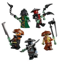 Set mattoncini minifigure Nin Jago Forbidden Five giocattolo personaggi bambino regalo