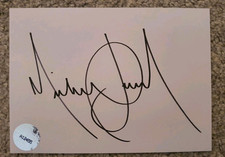 Michael Jackson signed paper autograph.