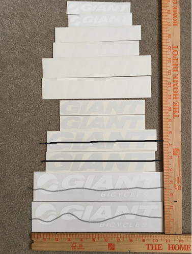 Giant bike frame decals - giant,