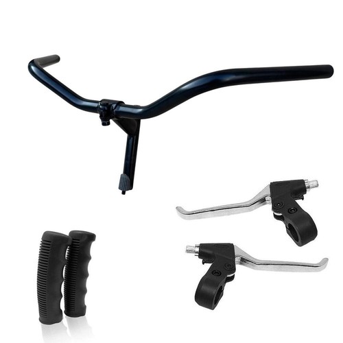 Manubrio bici acciaio - manubrio, nero