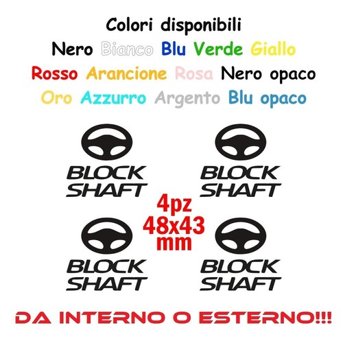 Adesivi block shaft pezzi - 4,