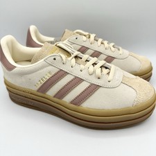 Adidas Gazelle Bold Cream Clay Beige Rosa Sand Strata Donna Taglie 6-10 JS3893