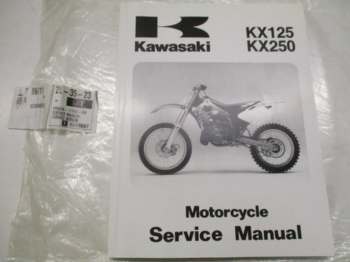 Service manual kawasaki - kawasaki, kx