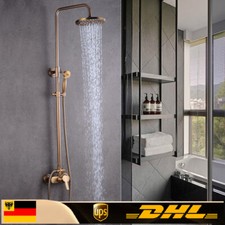 Antico soffione doccia rame + acciaio inox doccetta bagno shower rubinetto doccia set doccia