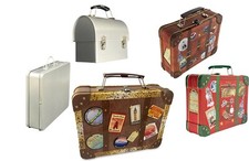 Biscottiera valigia da viaggio scatola regalo scatola decorativa scatola di latta selezione articoli