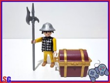 PERSONAGGIO PLAYMOBIL GUARDIA TESORO MEDIEVALE COME DA FOTO USATO
