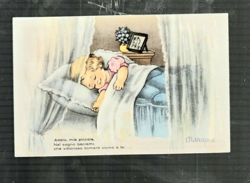 Cartolina illustatore maria - cartolina,