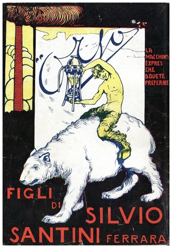 Pubblicita 1919 santini - pubblicita'1919,