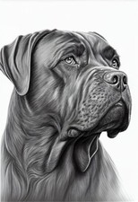 Cane Corso Dogo Canario Pitbull HD Decorazione Vintage POSTER / MAGNETE /STICKER
