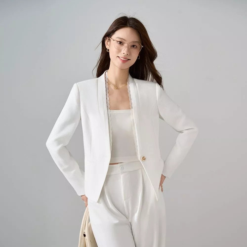 Blazer donna bianco elegante - blazer,