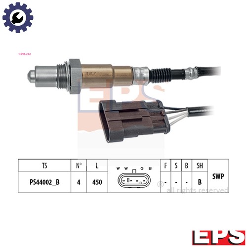 Sensore lambda 998 242 per - 1.998.242,