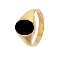 Anello Signet Pietra ONICE In