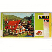 Vintage FALLER B-218 B218 HO H0 1:87 KIT WOOD HOUSE, casa a graticcio casa abitazione
